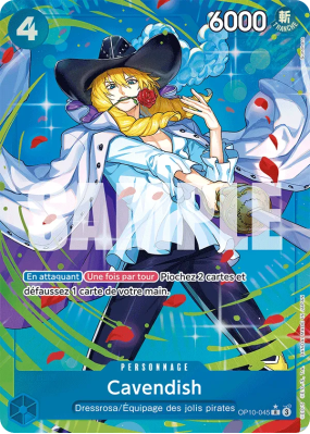 Carte One Piece Cavendish OP10-045 R ALT ART