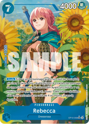 Carte One Piece Rebecca OP10-058 SR ALT ART