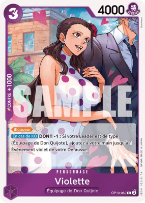 Carte One Piece Violette OP10-062 R