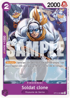 Carte One Piece Soldat clone OP10-064 C
