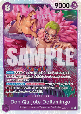 Carte One Piece Don Quijote Doflamingo OP10-071 SR