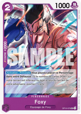 Carte One Piece Foxy OP10-075 UC