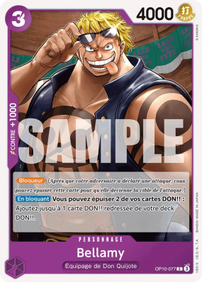 Carte One Piece Bellamy OP10-077 C