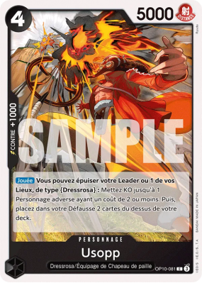 Carte One Piece Usopp OP10-081 C