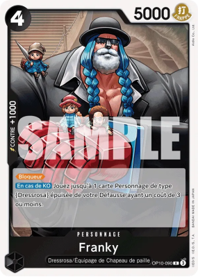 Carte One Piece Franky OP10-090 R