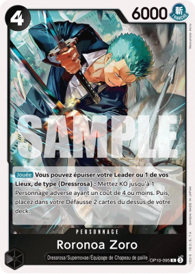 Carte One Piece Roronoa Zoro OP10-095 R