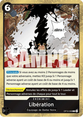 Carte One Piece Libération OP10-098 R