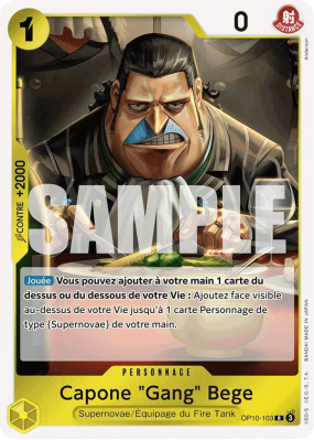 Carte One Piece Capone "Gang" Bege OP10-103 R