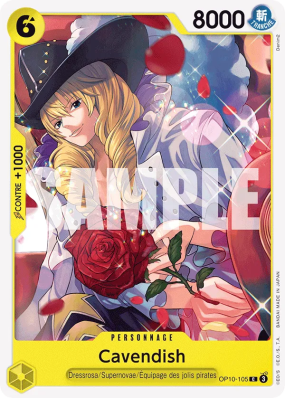 Carte One Piece Cavendish OP10-105 C