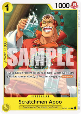 Carte One Piece Scratchmen Apoo OP10-108 C