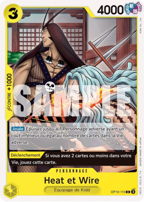 Carte One Piece Heat et Wire OP10-110 C
