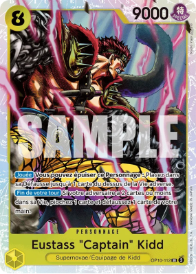 Carte One Piece Eustass "Captain" Kidd OP10-112 SR