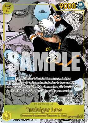 Carte One Piece Trafalgar Law OP10-119 SEC MANGA RARE