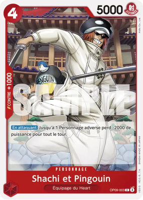 Carte One Piece Shachi et Pingouin OP09-003 C