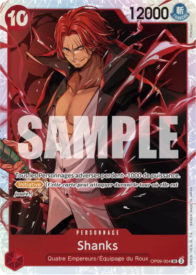 Carte One Piece Shanks OP09-004 SR