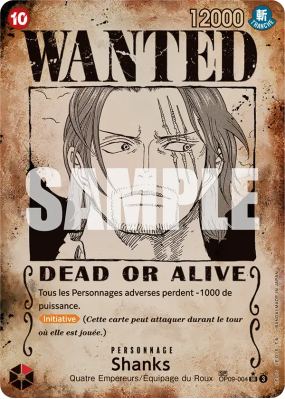 Carte One Piece Shanks OP09-004 SP CARD