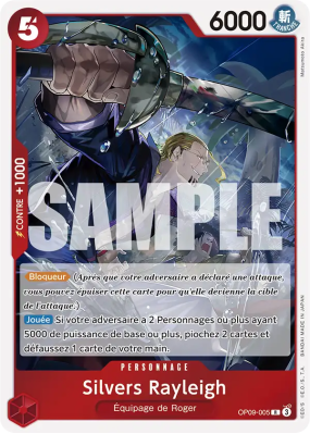 Carte One Piece Silvers Rayleigh OP09-005 R