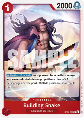 Carte One Piece Building Snake OP09-008 UC