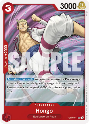 Carte One Piece Hongo OP09-011 UC