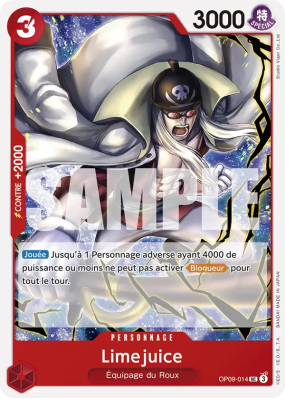 Carte One Piece Limejuice OP09-014 UC