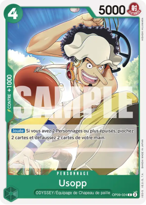 Carte One Piece Usopp OP09-024 C