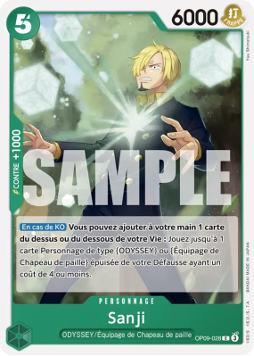 Carte One Piece Sanji OP09-028 C