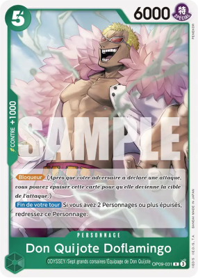 Carte One Piece Don Quijote Doflamingo OP09-031 R