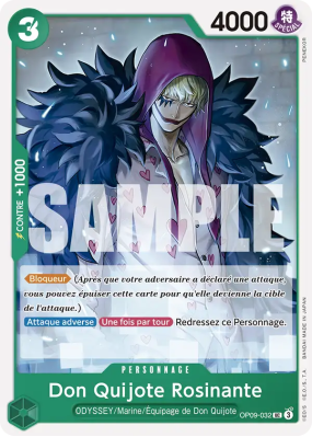 Carte One Piece Don Quijote Rosinante OP09-032 UC