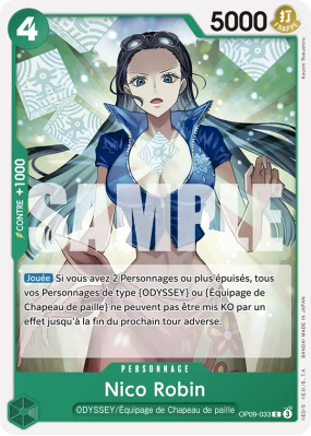 Carte One Piece Nico Robin OP09-033 C