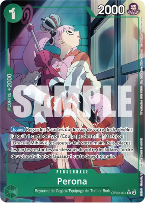 Carte One Piece Perona OP09-034 R ALT ART