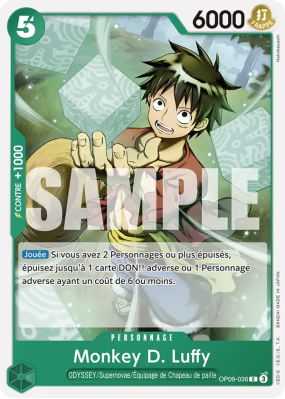 Carte One Piece Monkey D. Luffy OP09-036 C