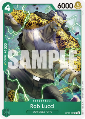 Carte One Piece Rob Lucci OP09-038 C