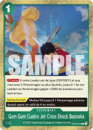 Carte One Piece Gum Gum Cuatro Jet Cross Shock Bazooka OP09-039 R