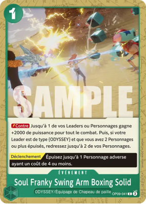 Carte One Piece Soul Franky Swing Arm Boxing Solid OP09-041 C