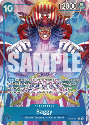 Carte One Piece Baggy OP09-051 R ALT ART