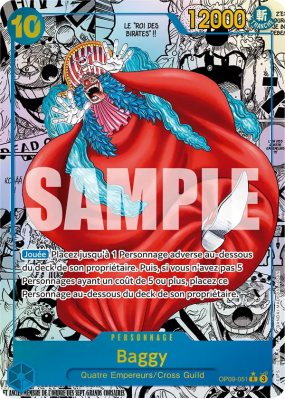Carte One Piece Baggy OP09-051 R MANGA RARE