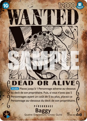 Carte One Piece Baggy OP09-051 SP CARD