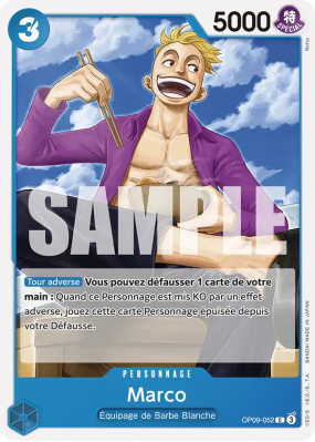Carte One Piece Marco OP09-052 C