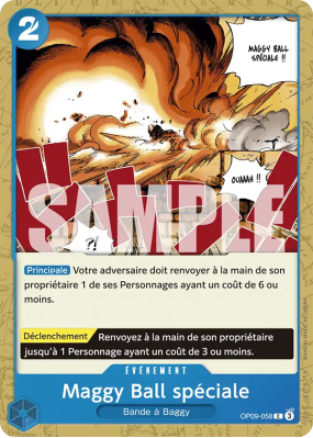 Carte One Piece Maggy Ball spéciale OP09-058 C