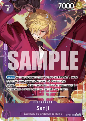 Carte One Piece Sanji OP09-065 SR ALT ART