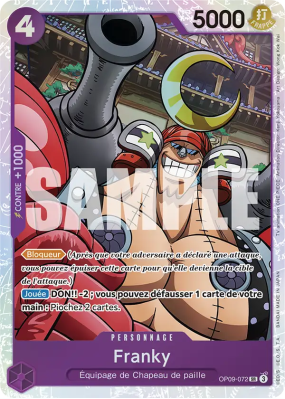 Carte One Piece Franky OP09-072 SR