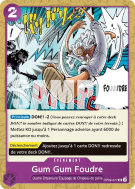 Carte One Piece Gum Gum Foudre OP09-077 UC