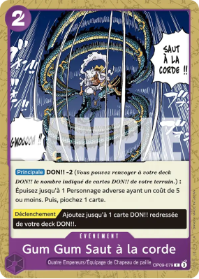Carte One Piece Gum Gum Saut à la corde OP09-079 C