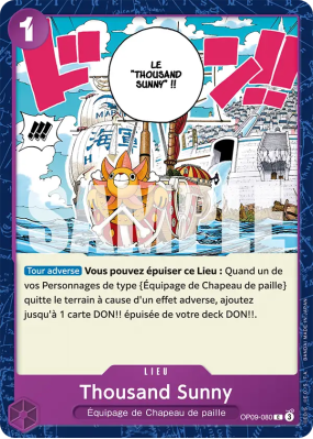 Carte One Piece Thousand Sunny OP09-080 C