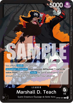 Carte One Piece Marshall D. Teach OP09-081 L