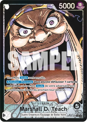 Carte One Piece Marshall D. Teach OP09-081 L ALT ART