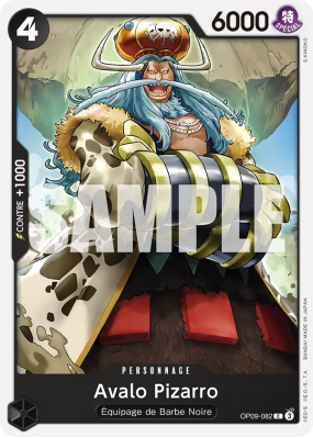 Carte One Piece Avalo Pizarro OP09-082 C