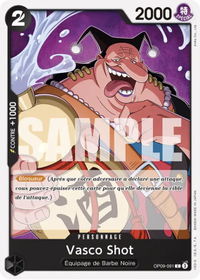 Carte One Piece Vasco Shot OP09-091 C