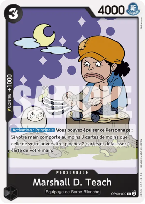 Carte One Piece Marshall D. Teach OP09-092 C