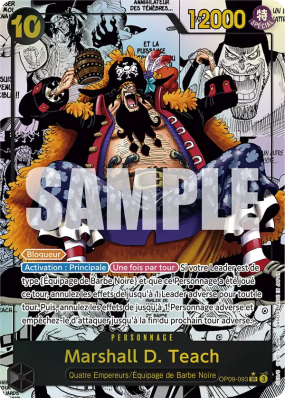 Carte One Piece Marshall D. Teach OP09-093 SR MANGA RARE